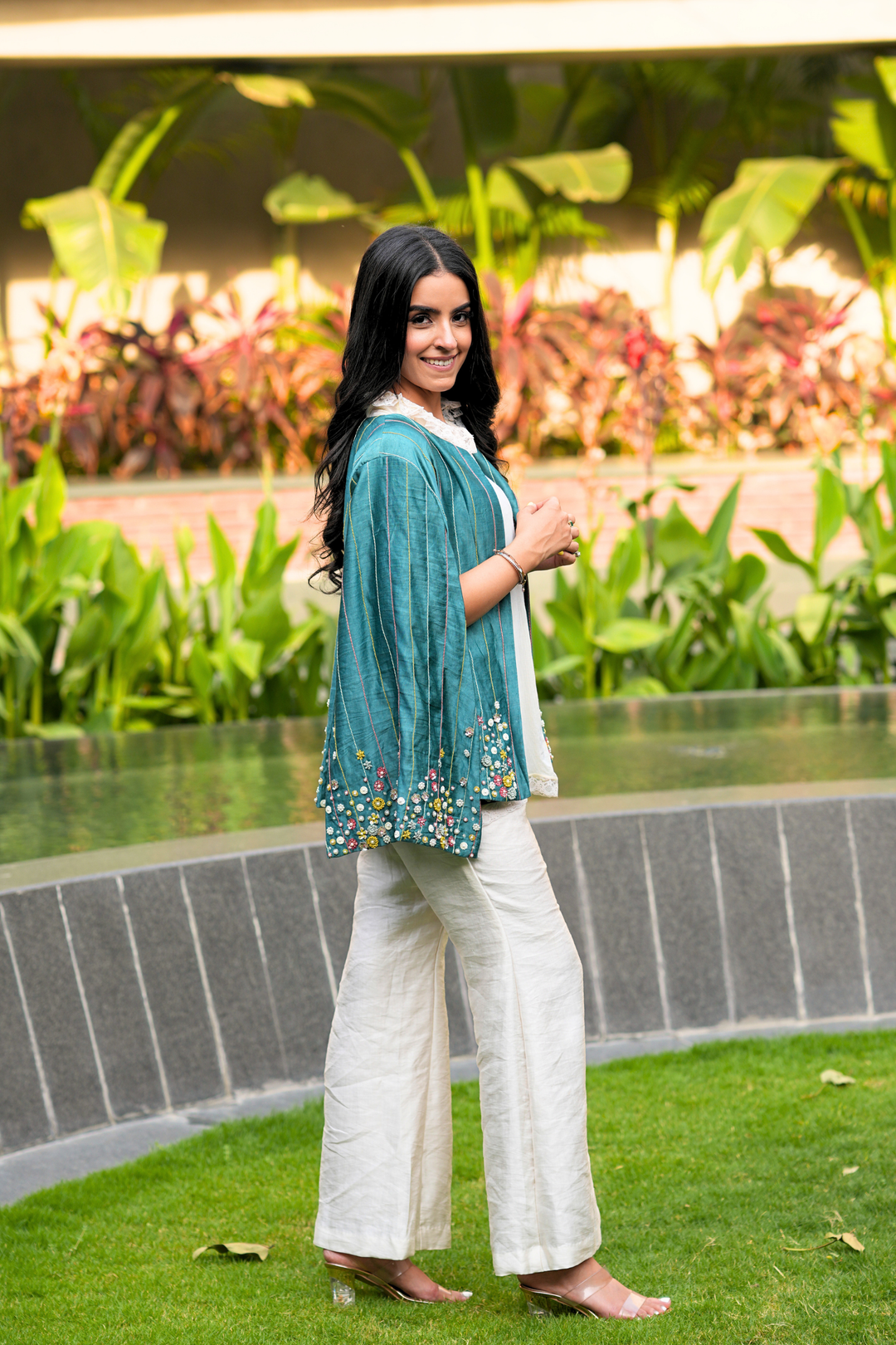 Chand Cape Shirt Set