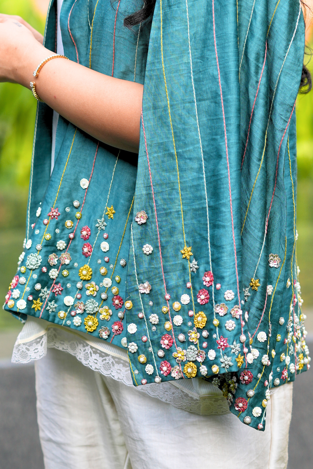 Chand Cape Shirt Set