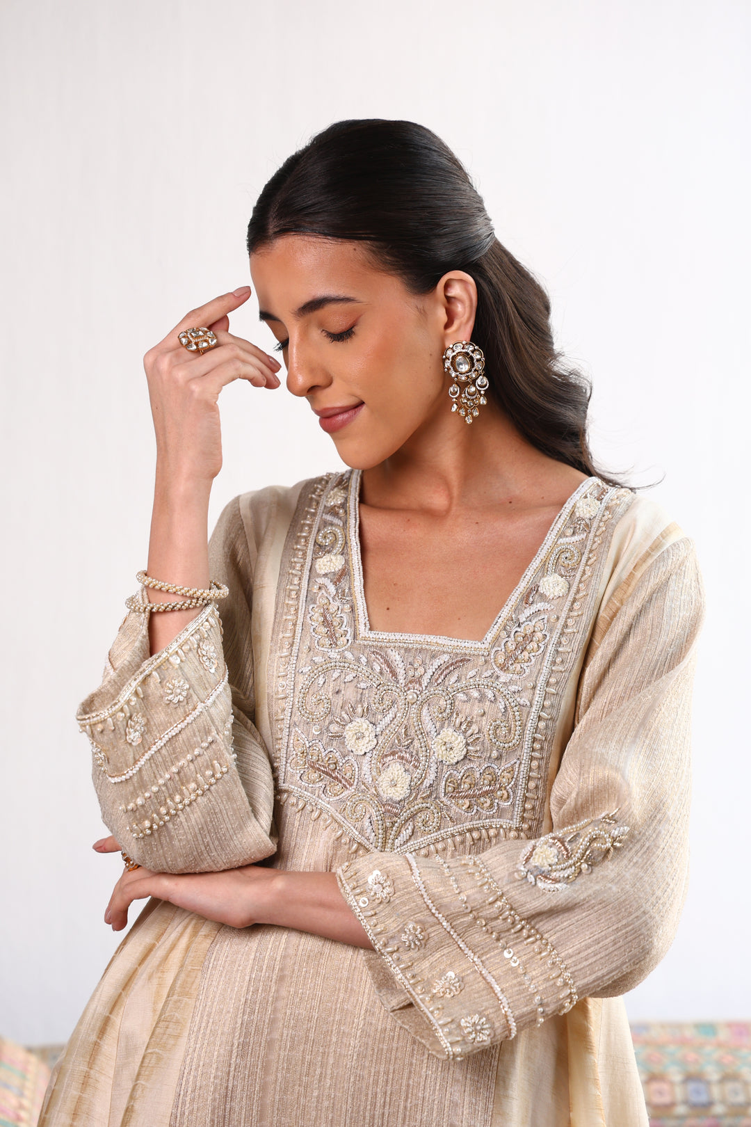 PARO IVORY ANARKALI