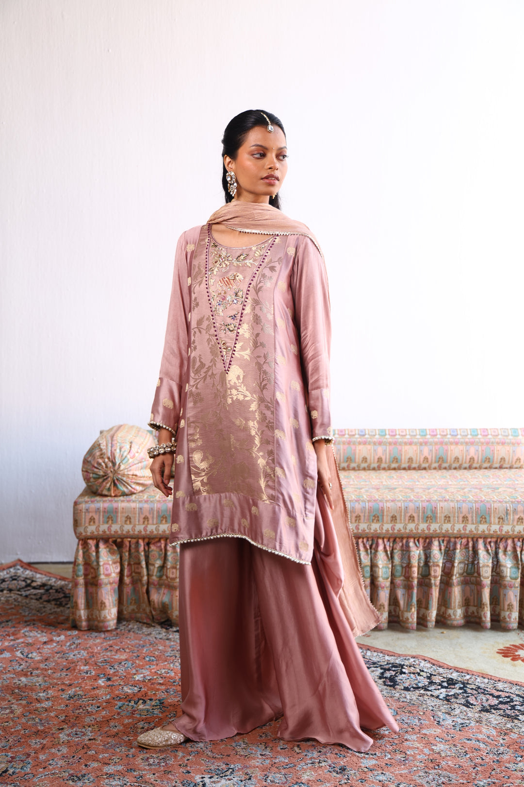 MADHUBALA ROSE PINK KURTA