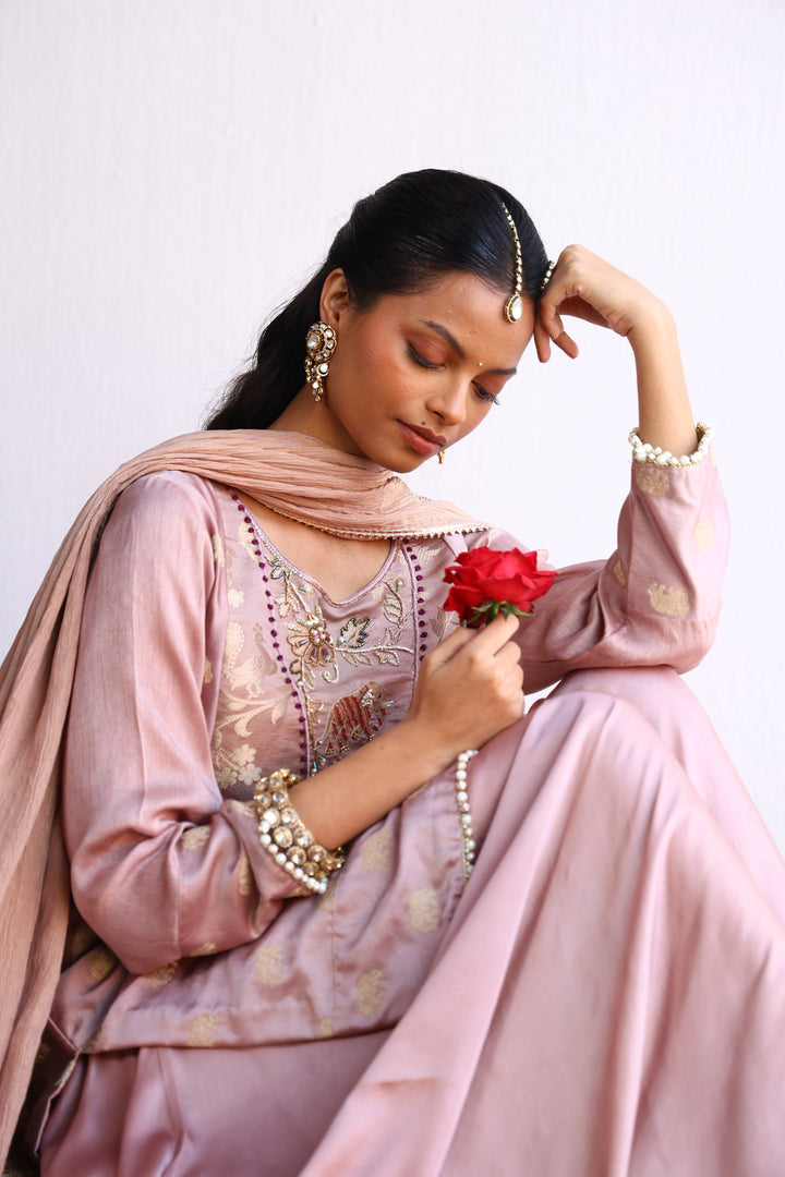 MADHUBALA ROSE PINK KURTA