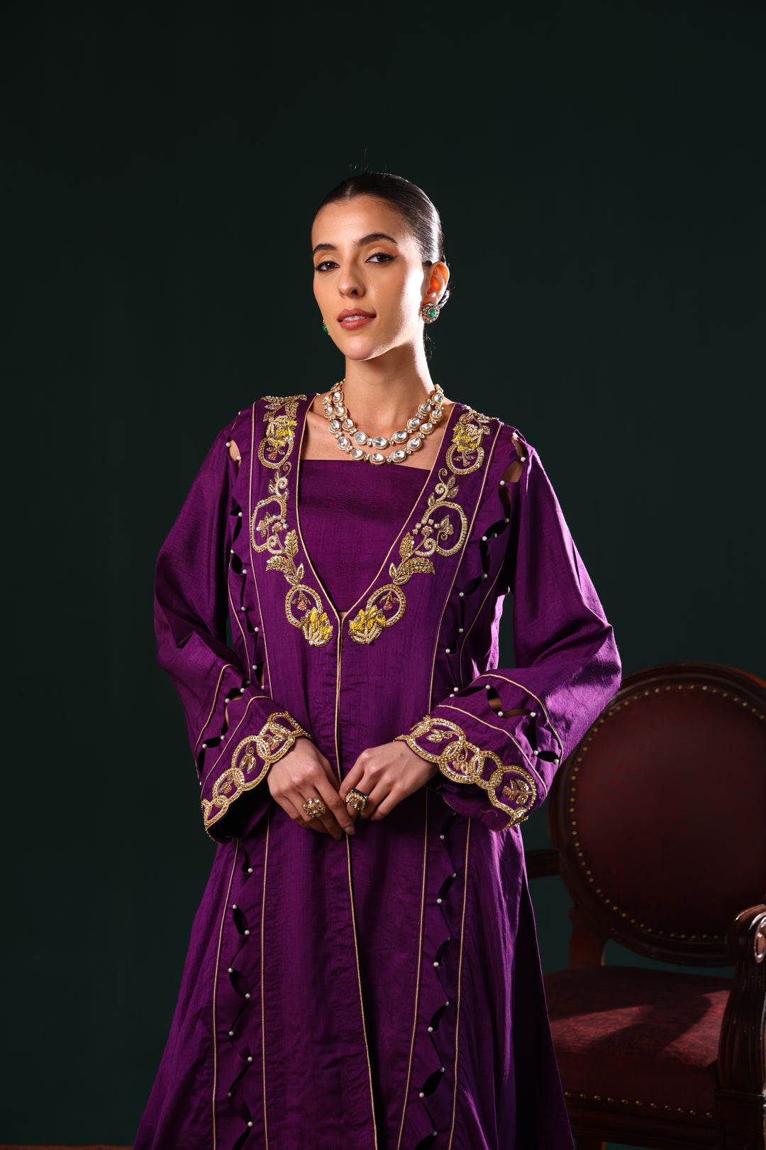 NAWABJAAN OPEN KURTA JACKET