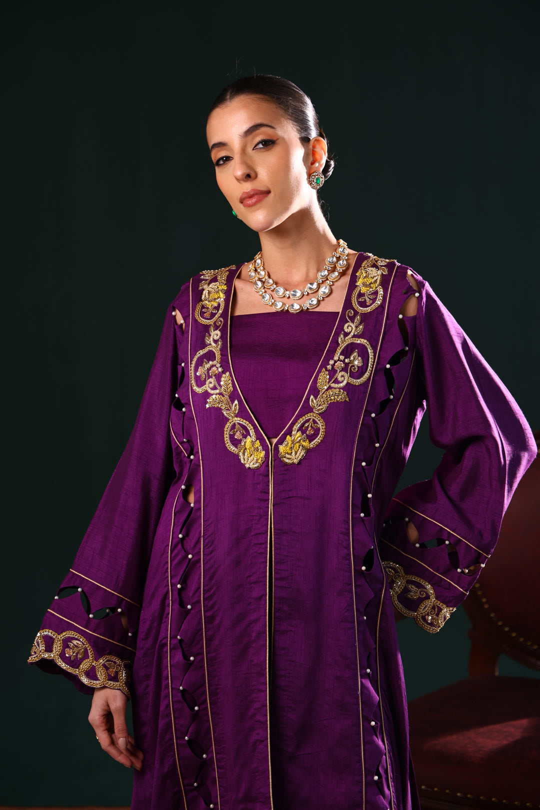 NAWABJAAN OPEN KURTA JACKET
