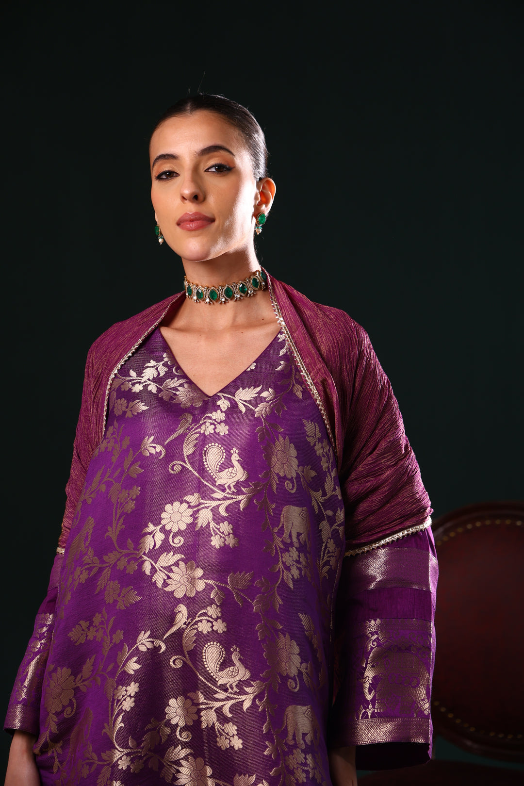 DARIA BANARSI KURTA PANT SET