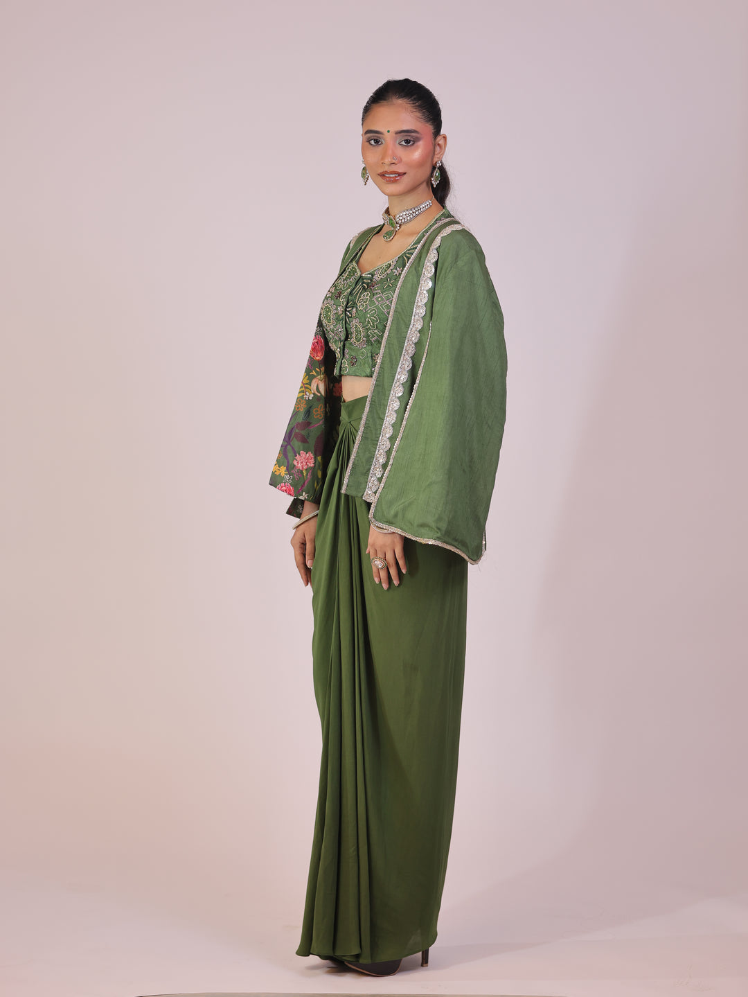 Seher Drape skirt set