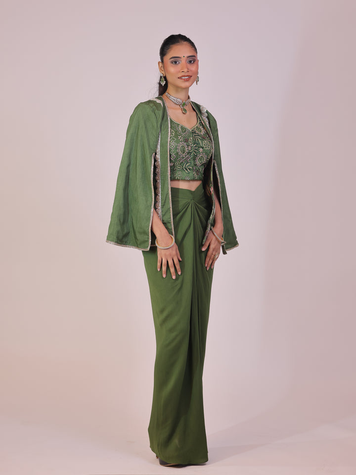 Seher Drape skirt set