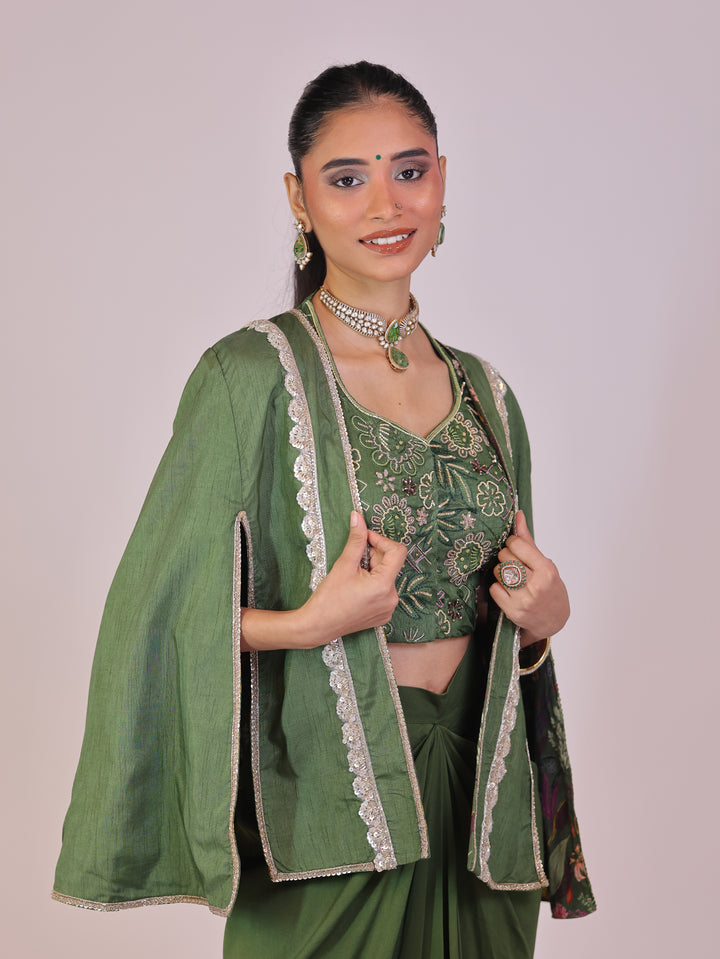 Seher Drape skirt set