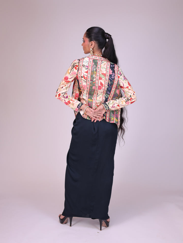 Nargis Drape skirt set