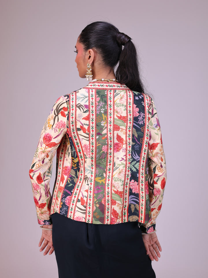 Nargis Drape skirt set