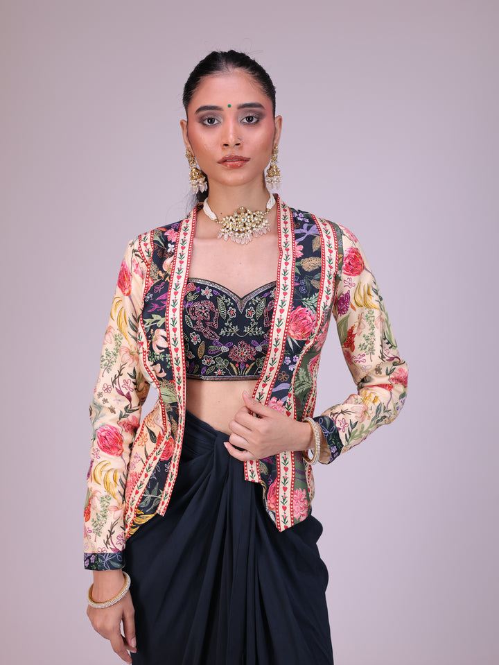 Nargis Drape skirt set