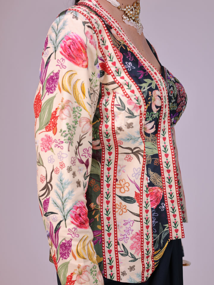 Nargis Drape skirt set