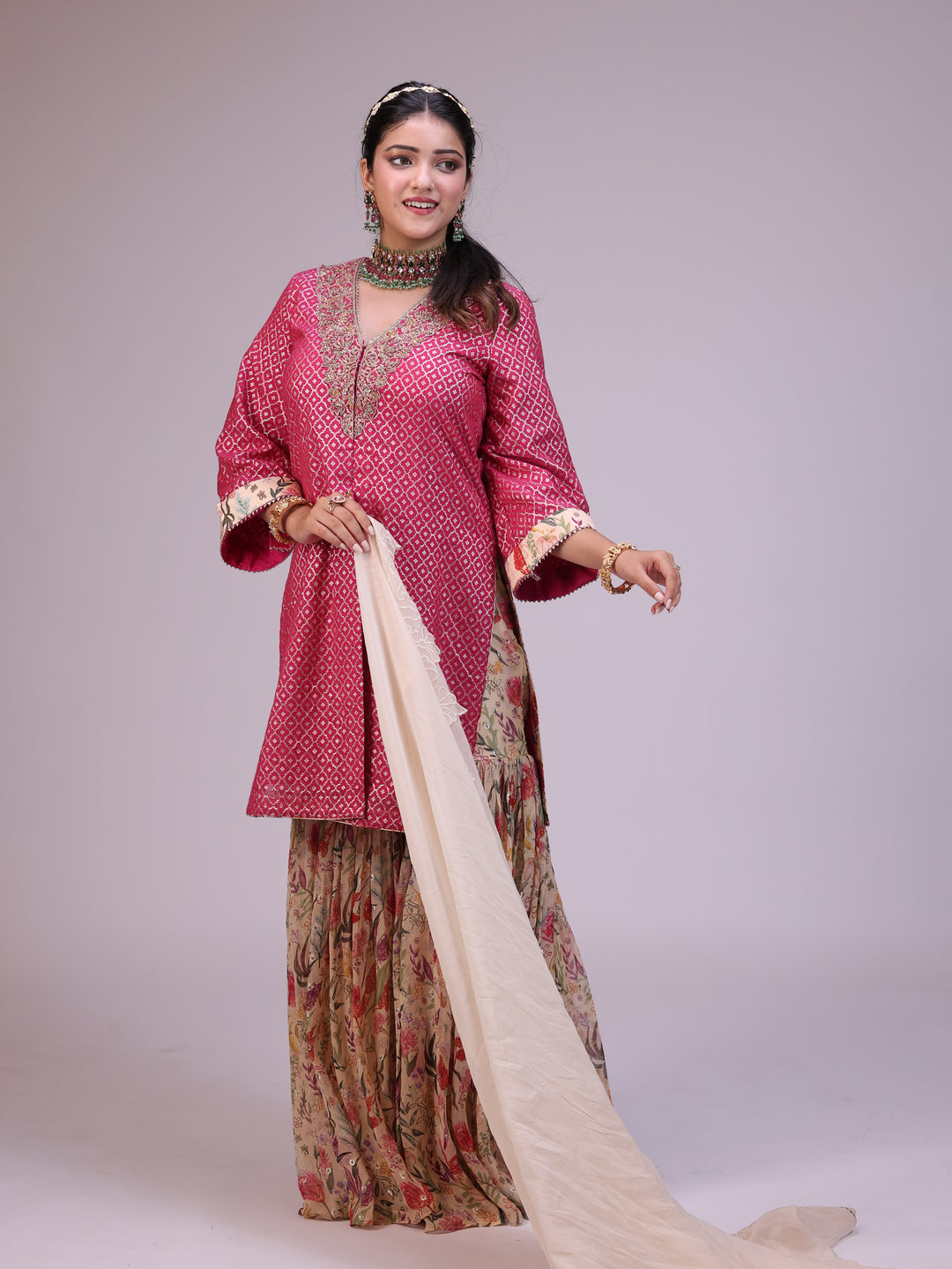 Saima Kurta sharara set