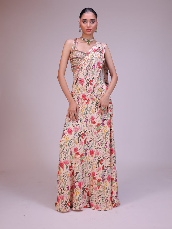 Elina Pre draped saree