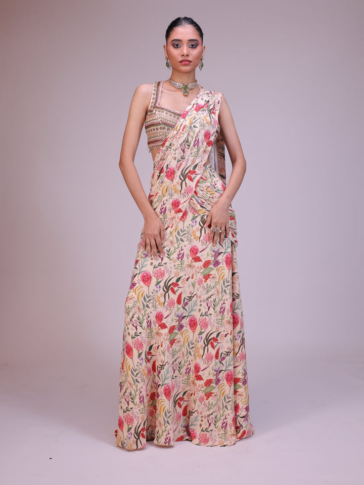 Elina Pre draped saree