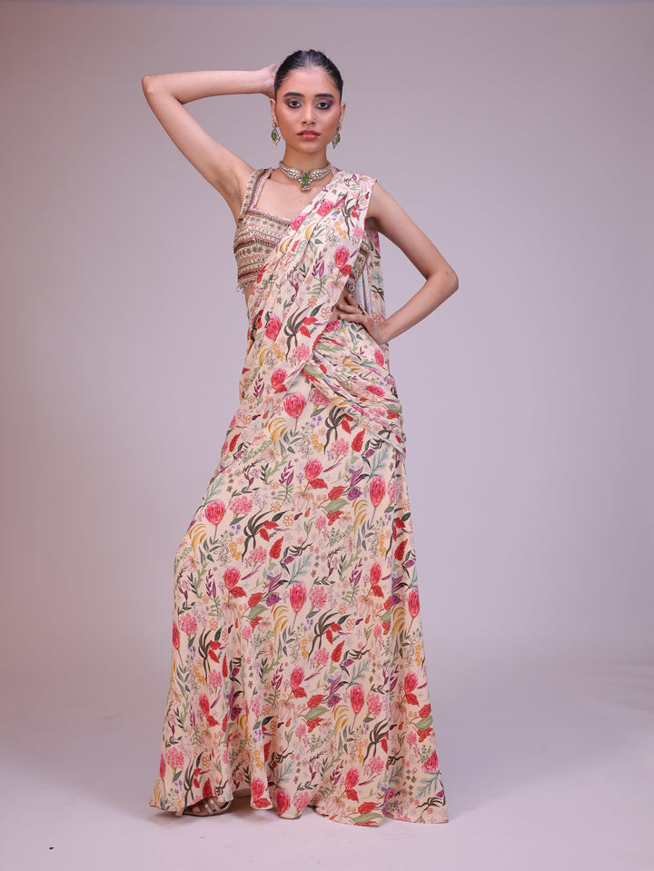 Elina Pre draped saree