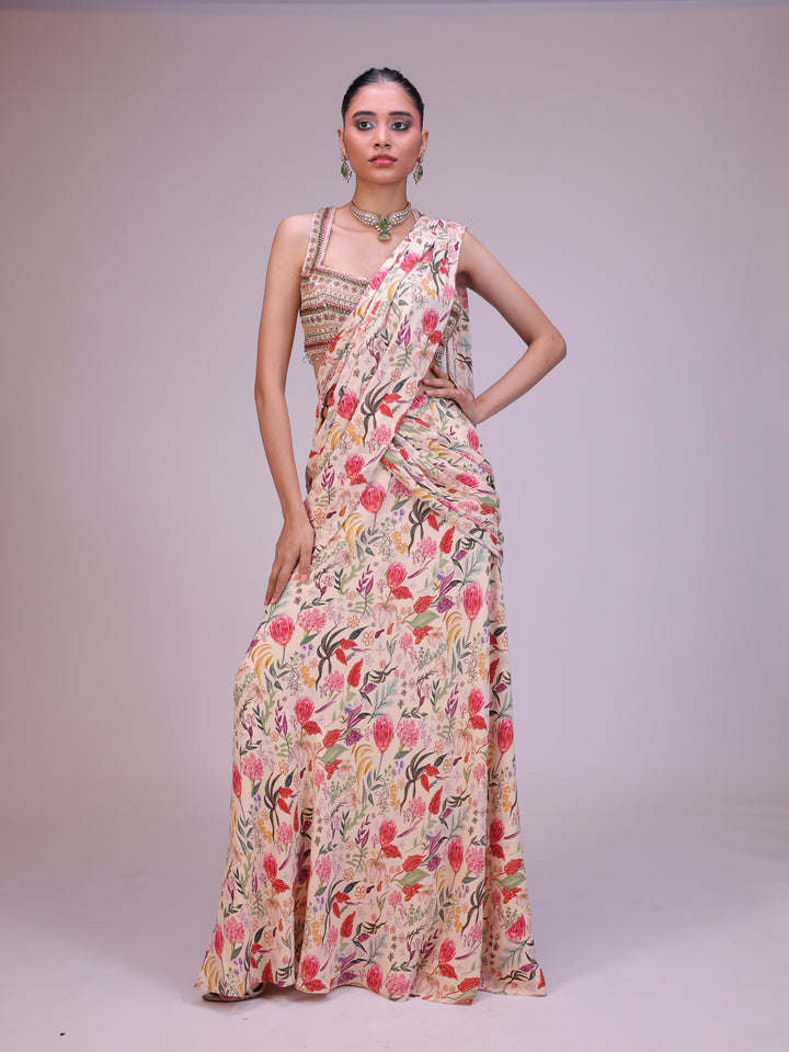 Elina Pre draped saree