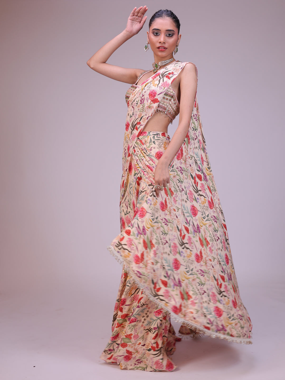 Elina Pre draped saree