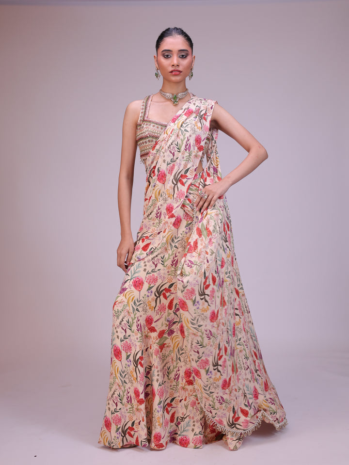 Elina Pre draped saree