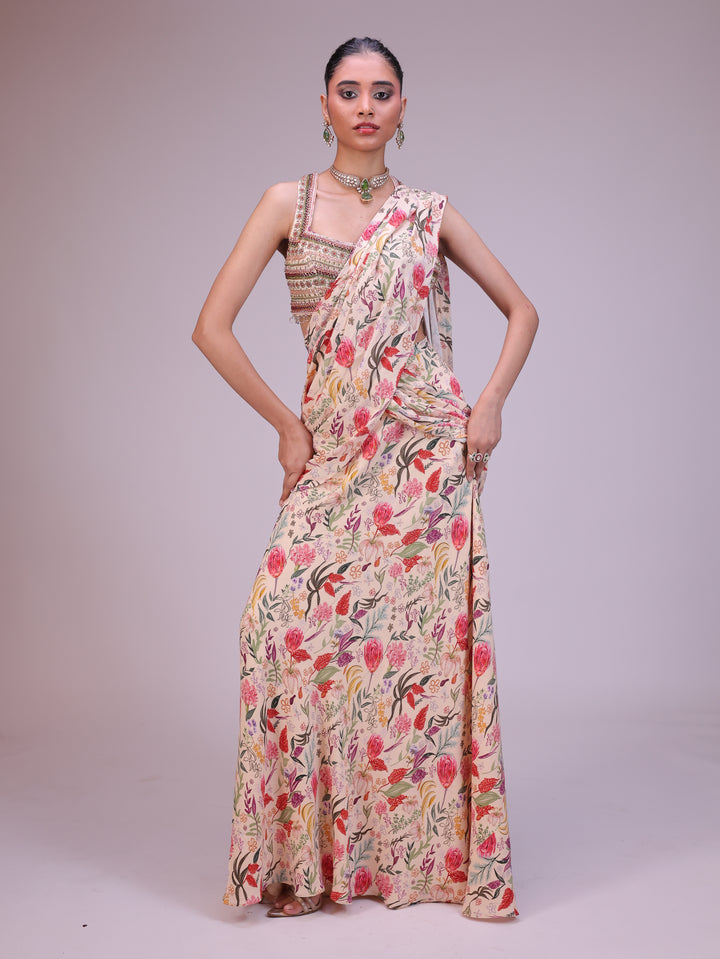 Elina Pre draped saree