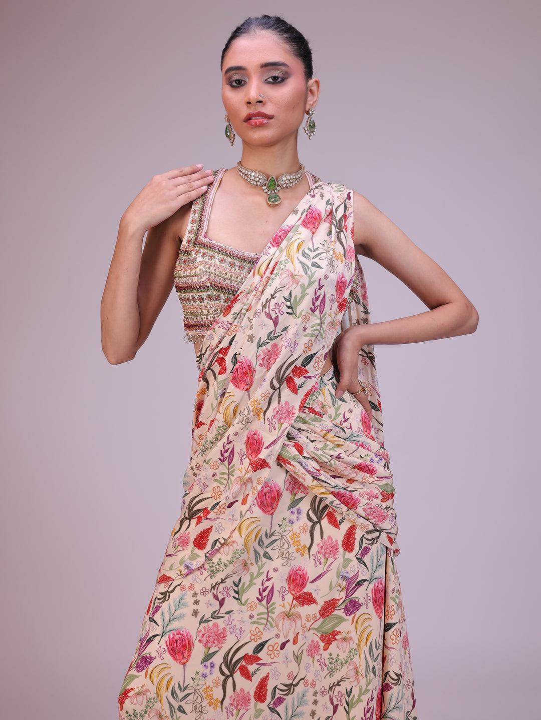 Elina Pre draped saree