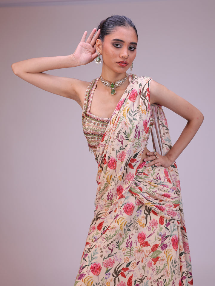 Elina Pre draped saree