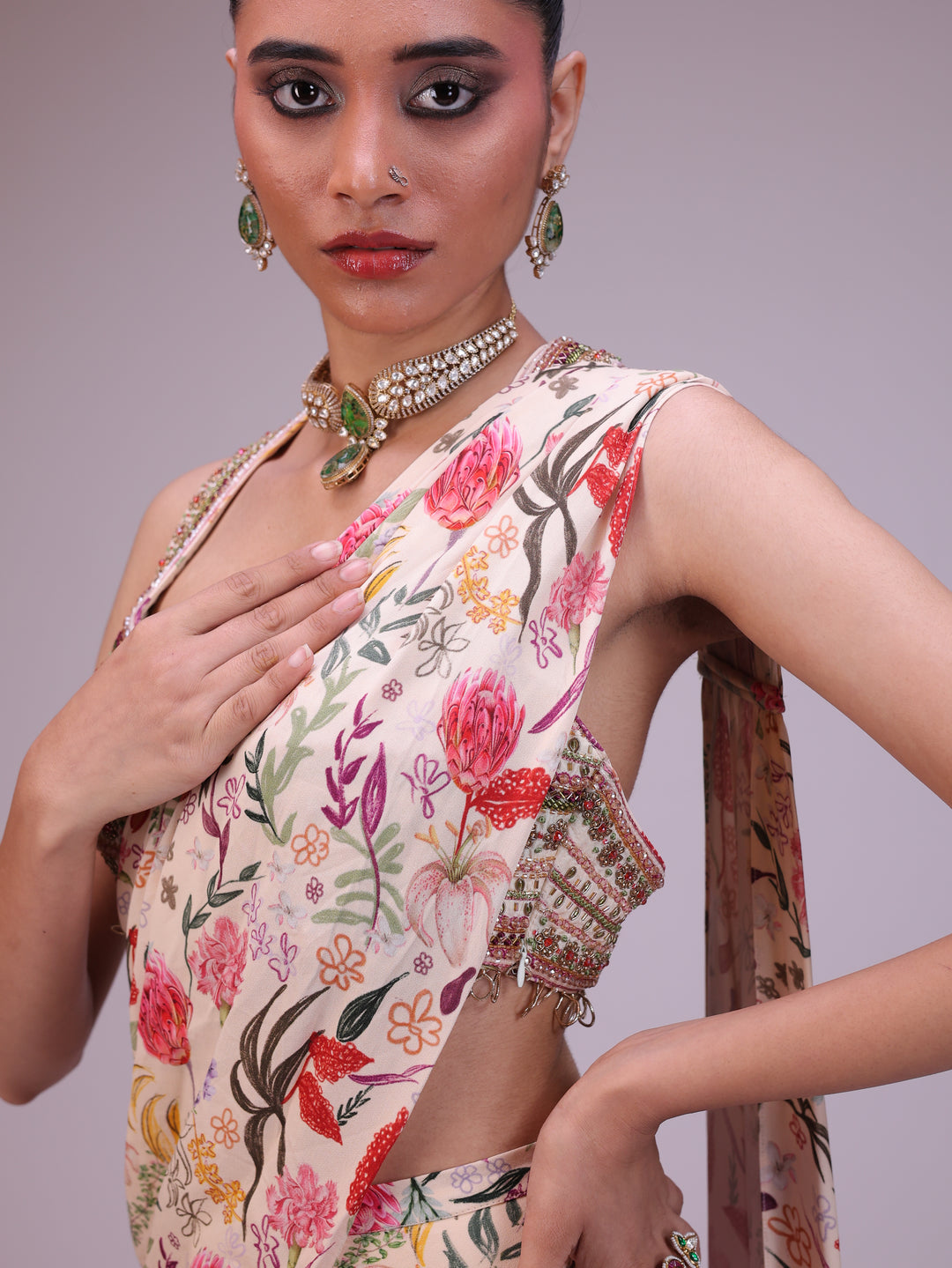 Elina Pre draped saree