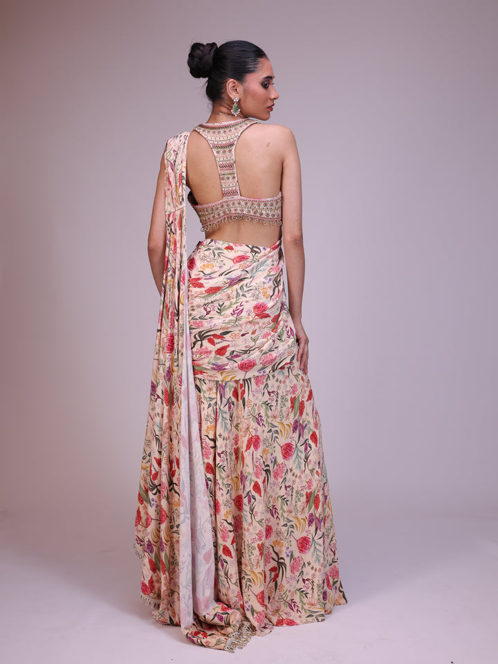 Elina Pre draped saree