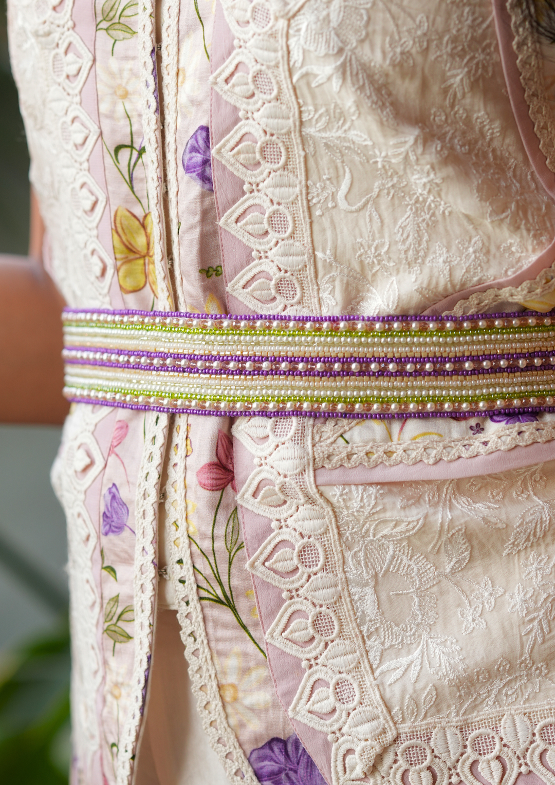 Jugnu Panelled Jacket Set