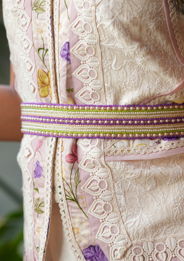 Jugnu Panelled Jacket Set